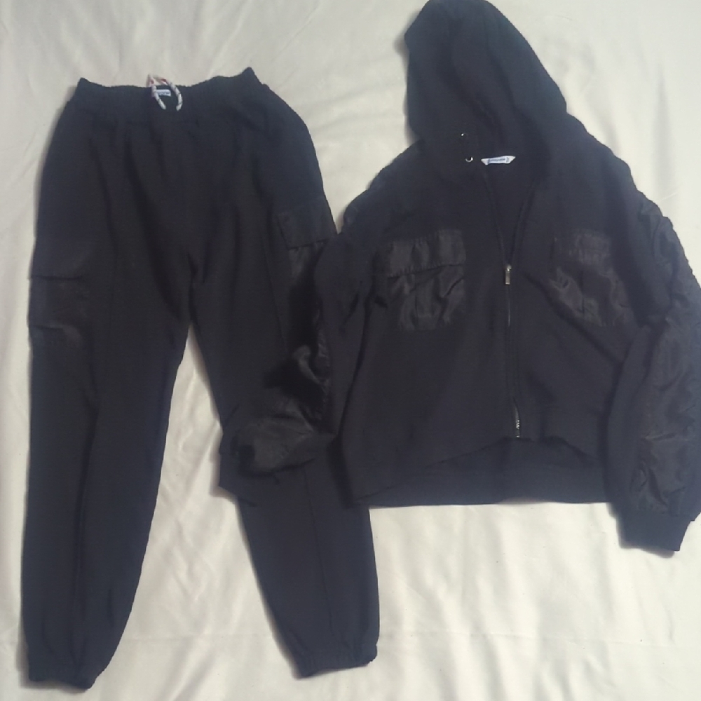 Sweatsuit Zip Hoodie & Joggers By Mayoral Black Girls 16